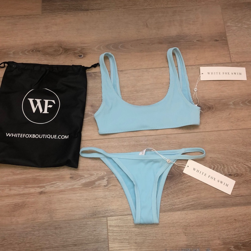 WHITEFOX BOUTIQUE turquoise bikini SIZE: SMALL